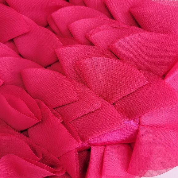 Ruffles and Frills Pink Wristlet Clutch Purse Party Evening Cocktail Bag - Picture 6 of 14